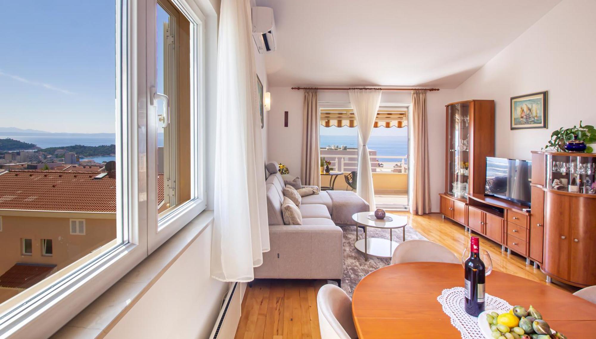 Apartment Anita With Amazing Sea View マカルスカ エクステリア 写真