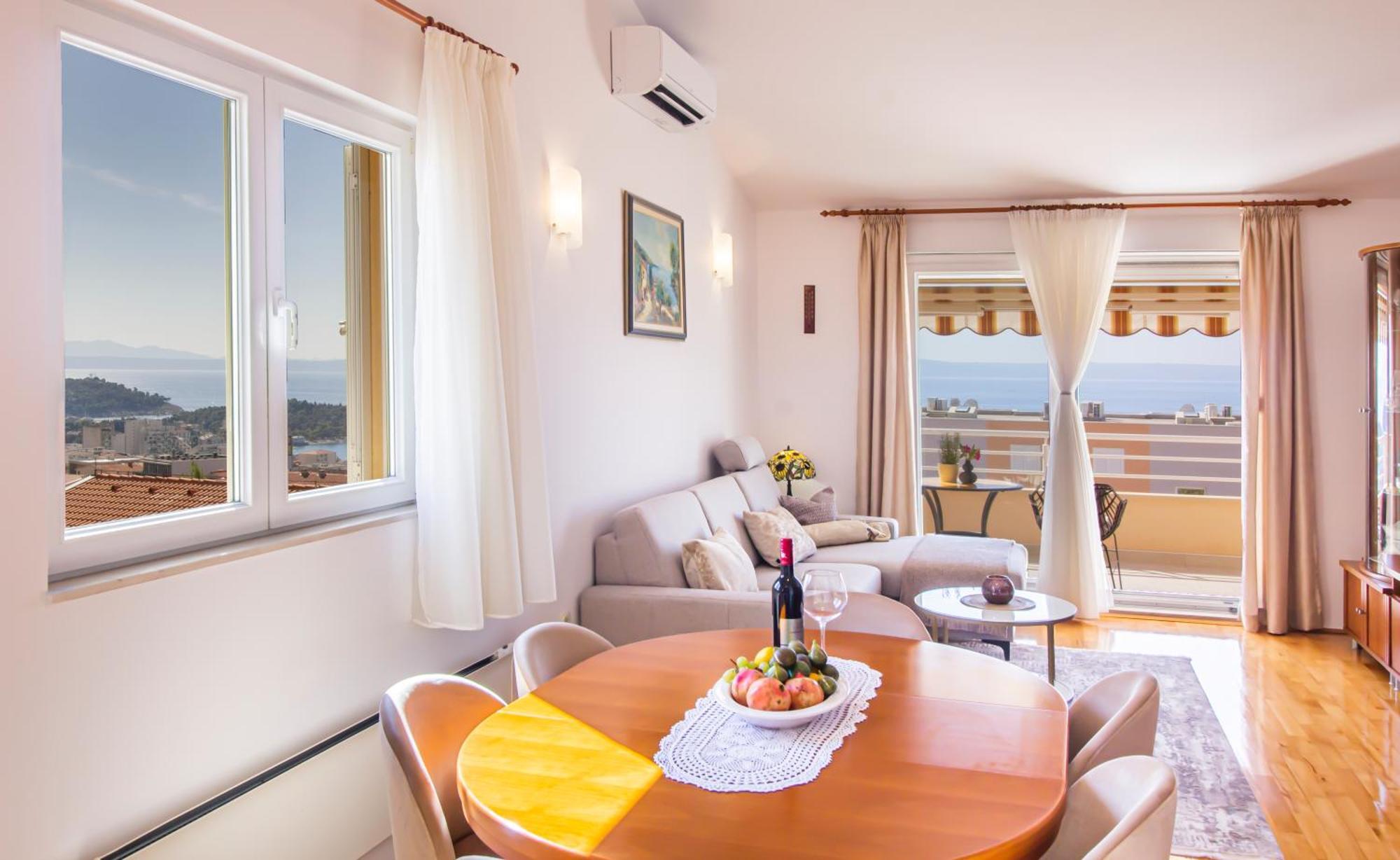 Apartment Anita With Amazing Sea View マカルスカ エクステリア 写真